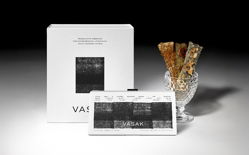 VASAK 명절 선물세트 패키지와 해초칩